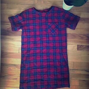 Madewell Plaid Shirt Dress
